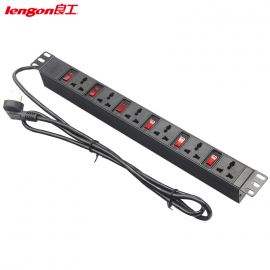 1U 机架式 PDU 插座-6位 10A 塑料款 